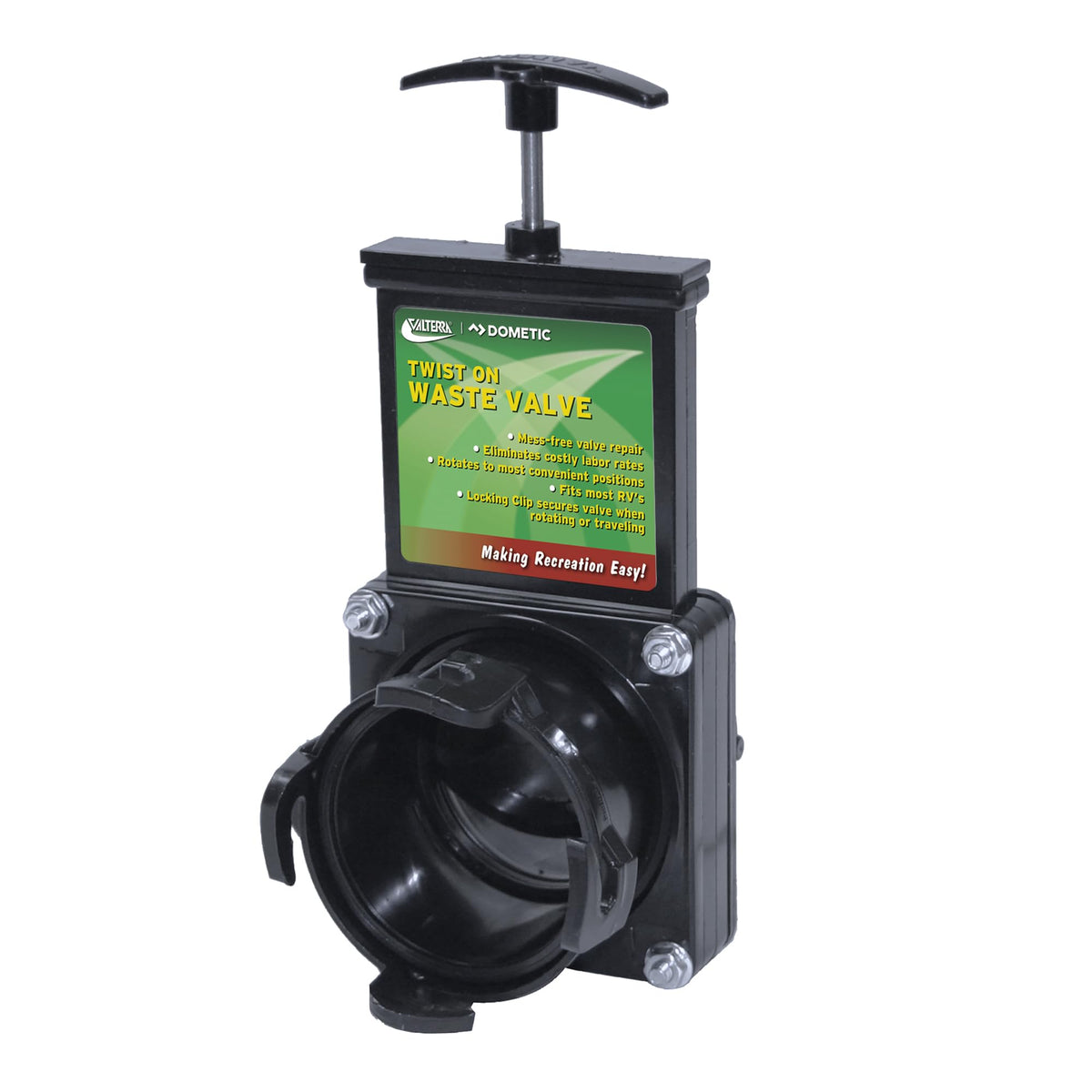 Valterra T58 front view showing clean connection and easy use benefit