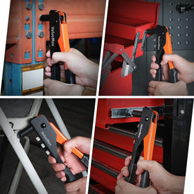 ValueMax rivet gun in workshop setting showing practical everyday reliability