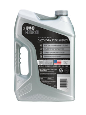 Valvoline oil bottle angled view highlighting durable packaging and grip