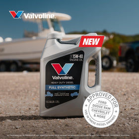 Valvoline being poured into a truck engine illustrating straightforward maintenance