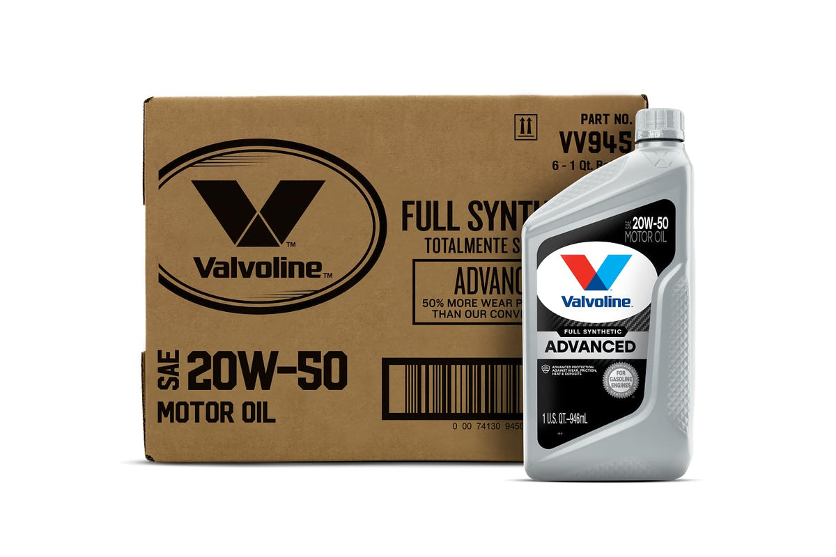 Valvoline bottle front view showing branding and clear product ID for easy selection