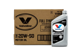 Valvoline bottle front view showing branding and clear product ID for easy selection