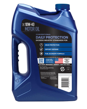 Valvoline label close-up highlighting viscosity and API specifications for confidence