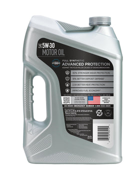 Valvoline 5W-30 side profile and cap highlighting easy-pour design