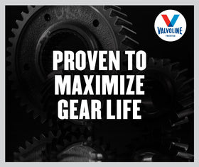 Graphic showing Valvoline 80W-90 resisting high temperatures and breakdown