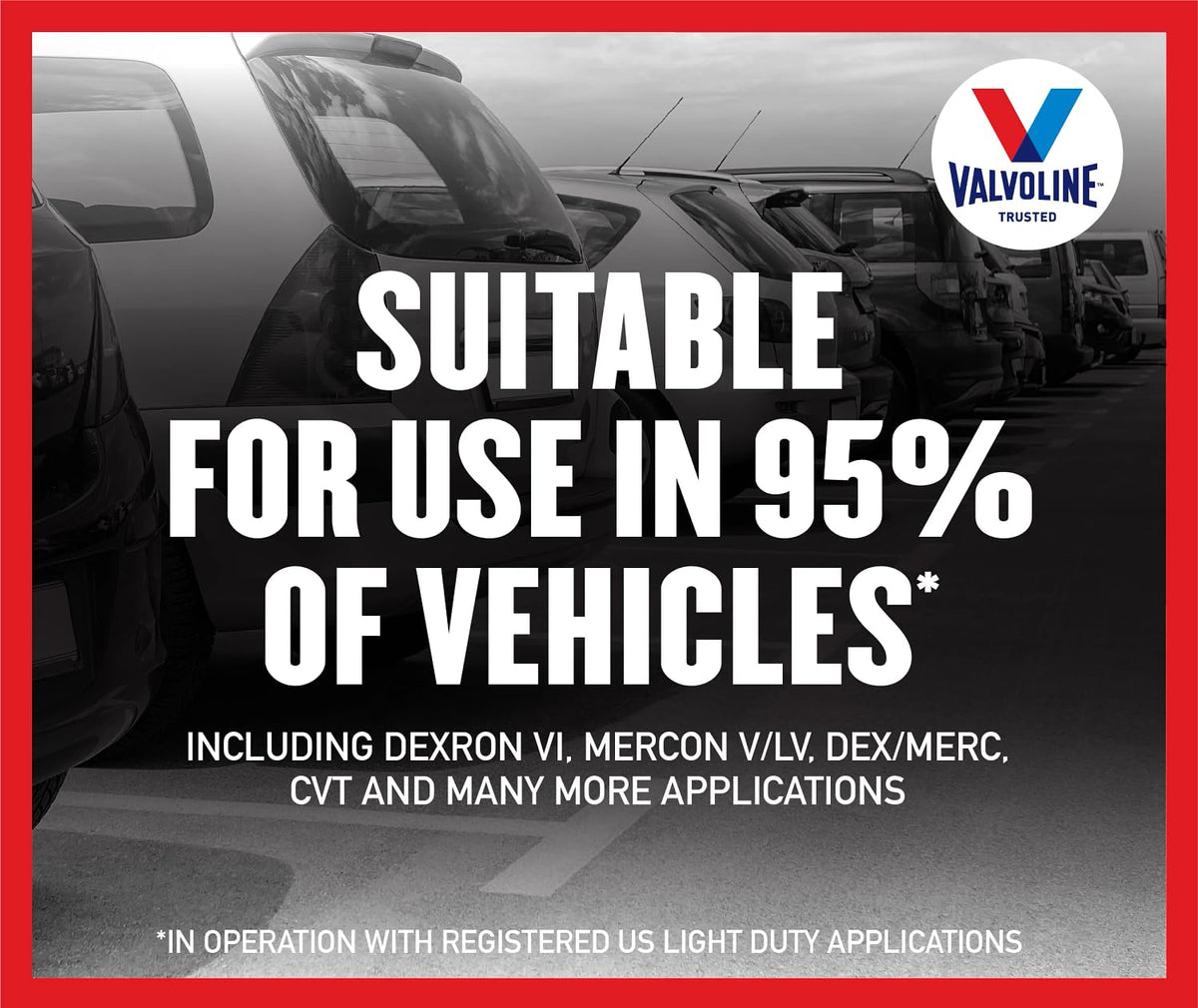 Case of three Valvoline ATF gallons in trunk demonstrating value and quantity