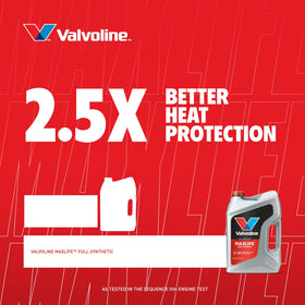 Valvoline case of six 1-quart bottles ideal for multiple services