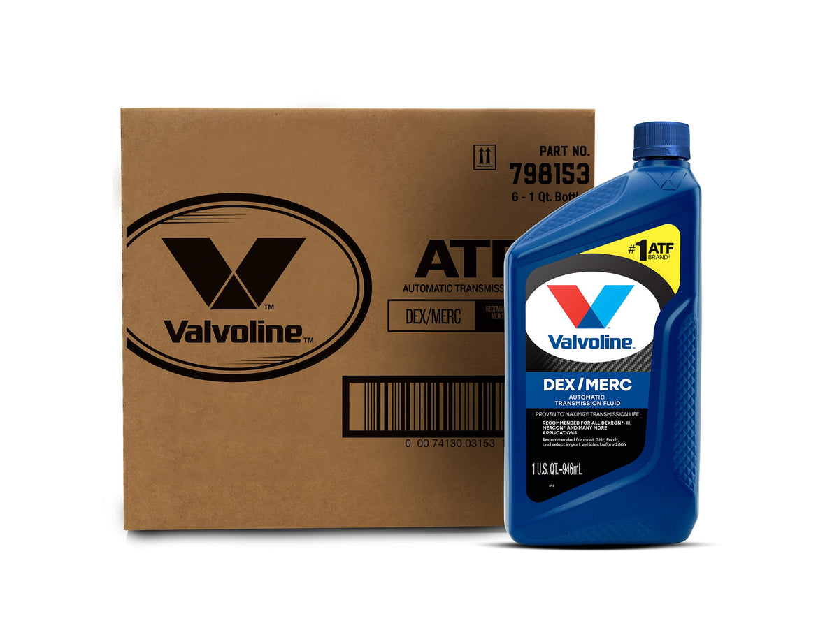 Valvoline DEX/MERC ATF front packaging showing brand and label benefit