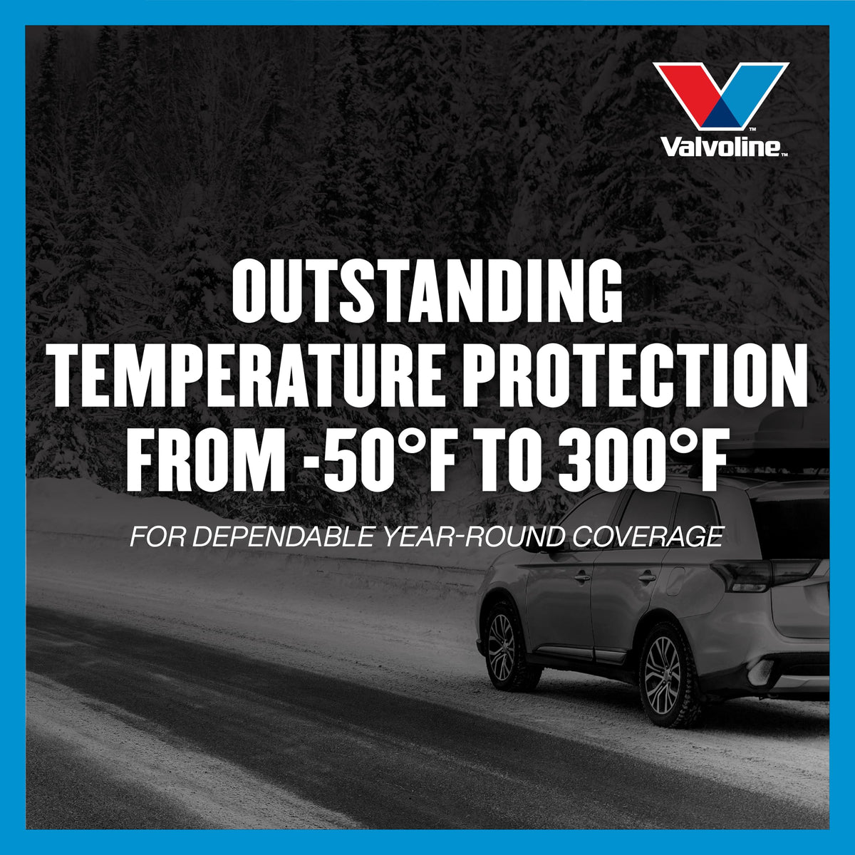 Valvoline Flexfill oil texture sheen demonstrating high thermal stability benefit