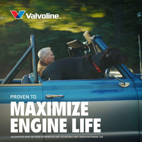 Three vehicles next to Valvoline bottle showing broad compatibility across makes