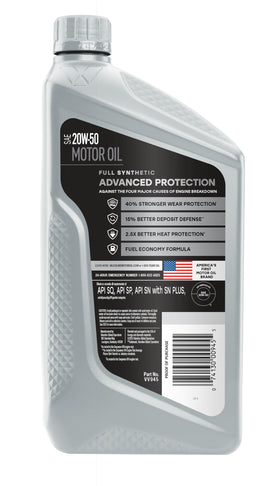 Close-up of Valvoline label detailing viscosity and specification benefits for quick verification