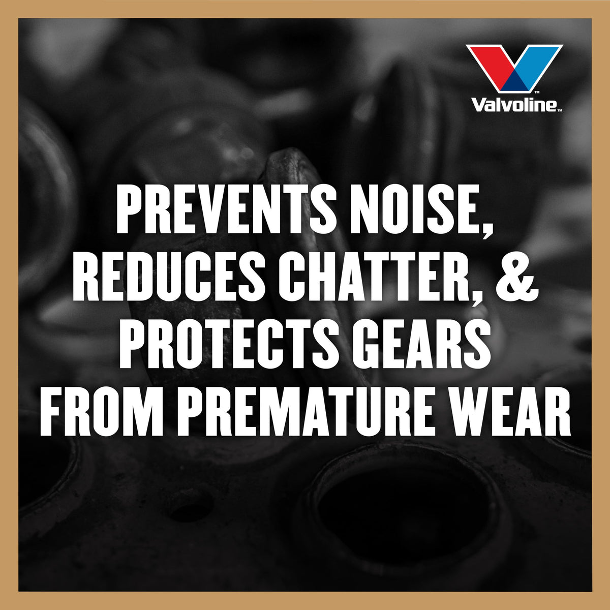 Truck towing trailer with Valvoline gear oil protecting heavy loads