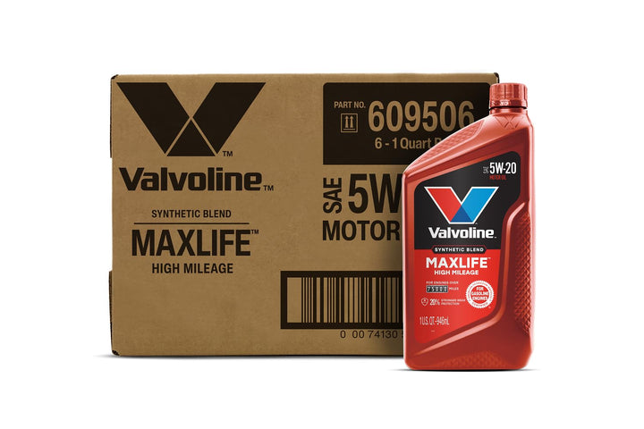 Valvoline MaxLife front packaging showing product and benefits