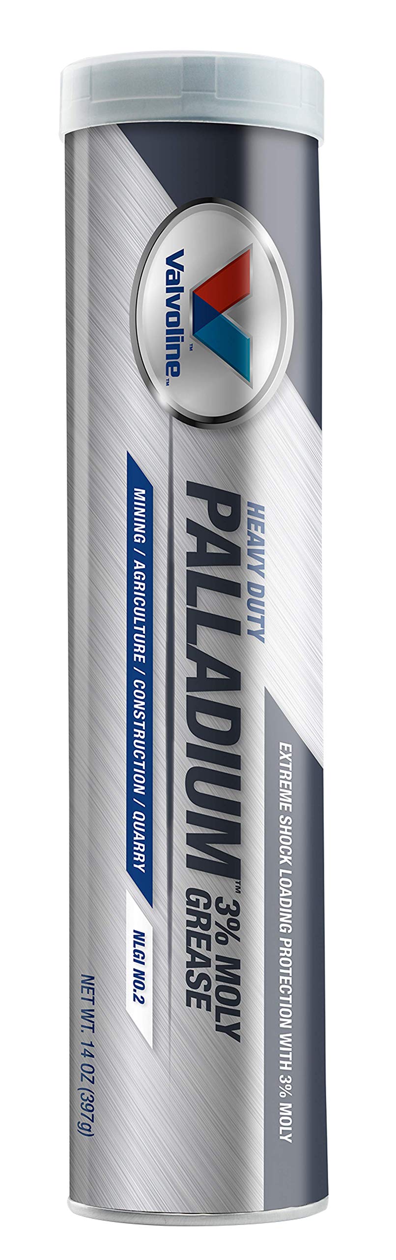 Close-up of Valvoline Palladium grease texture highlighting moly-enriched smoothness for wear protection