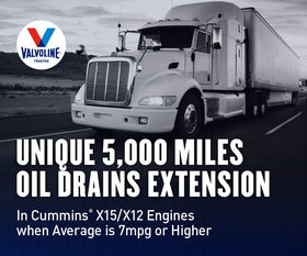 Valvoline label close-up with batch and specification details