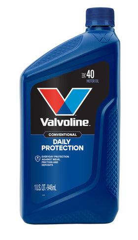 Valvoline side label close-up highlighting specs and usage benefits