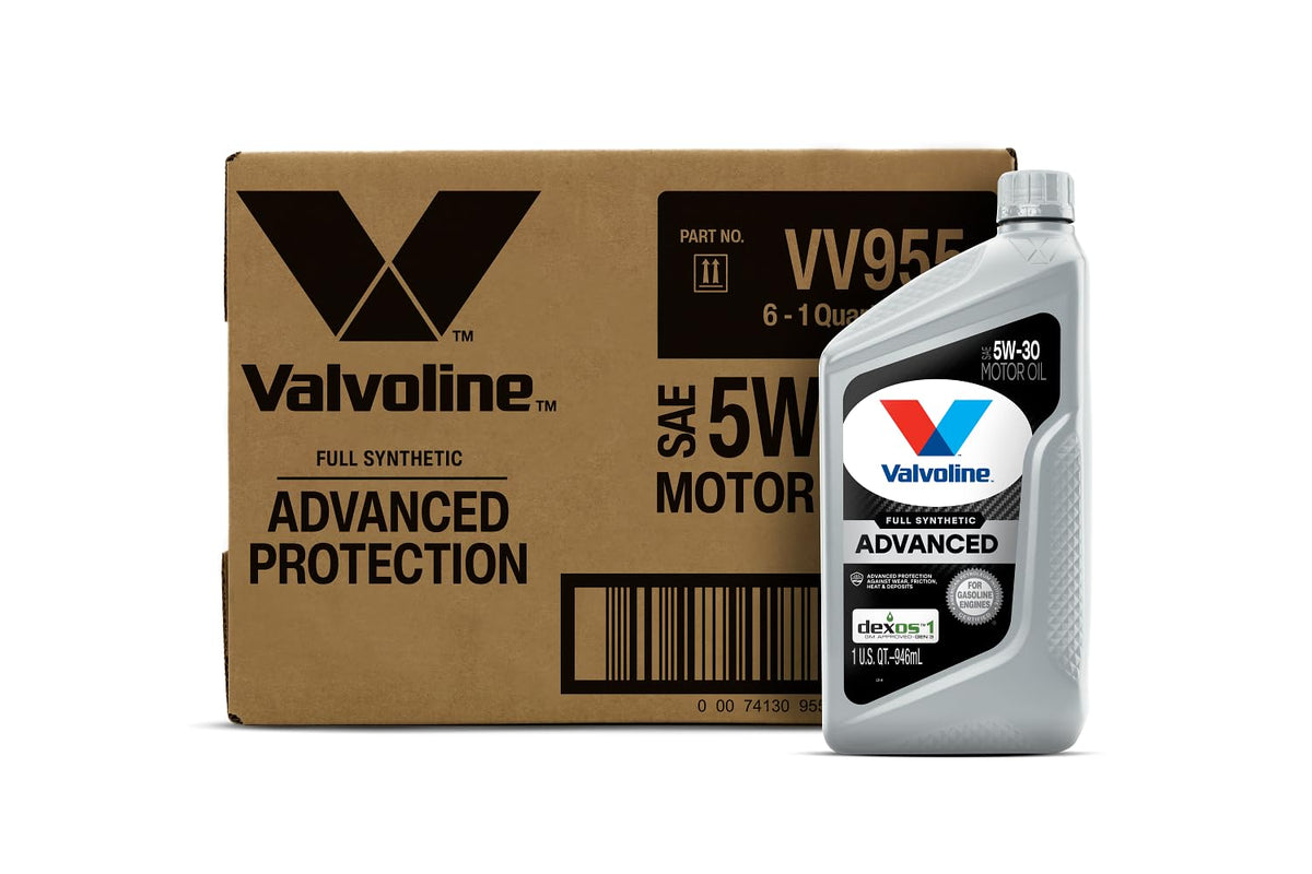 Valvoline front packaging showing 5W-30 label and benefits