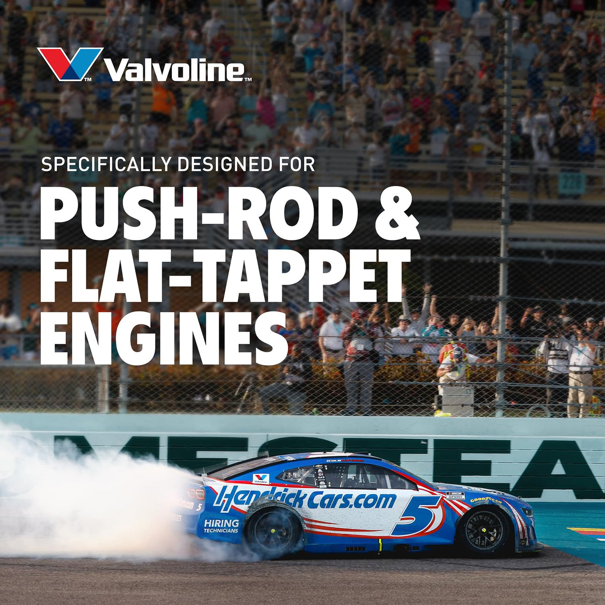 Valvoline VR1 inside an engine bay demonstrating proper use and protection