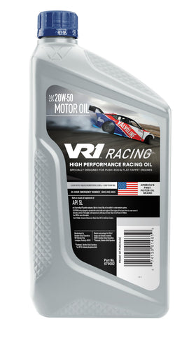 Valvoline VR1 being poured into an engine to show easy application and flow
