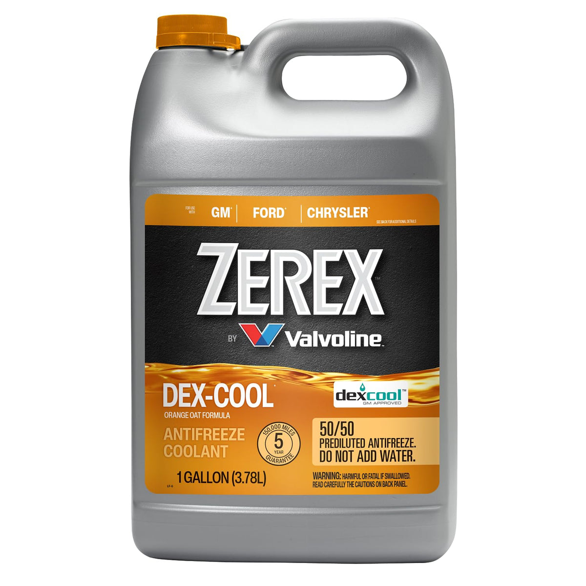 Valvoline Zerex front label showing product name and ready-to-use benefit