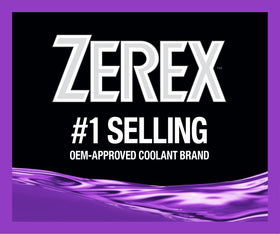 Valvoline Zerex G30 violet coolant swirl demonstrating corrosion protection
