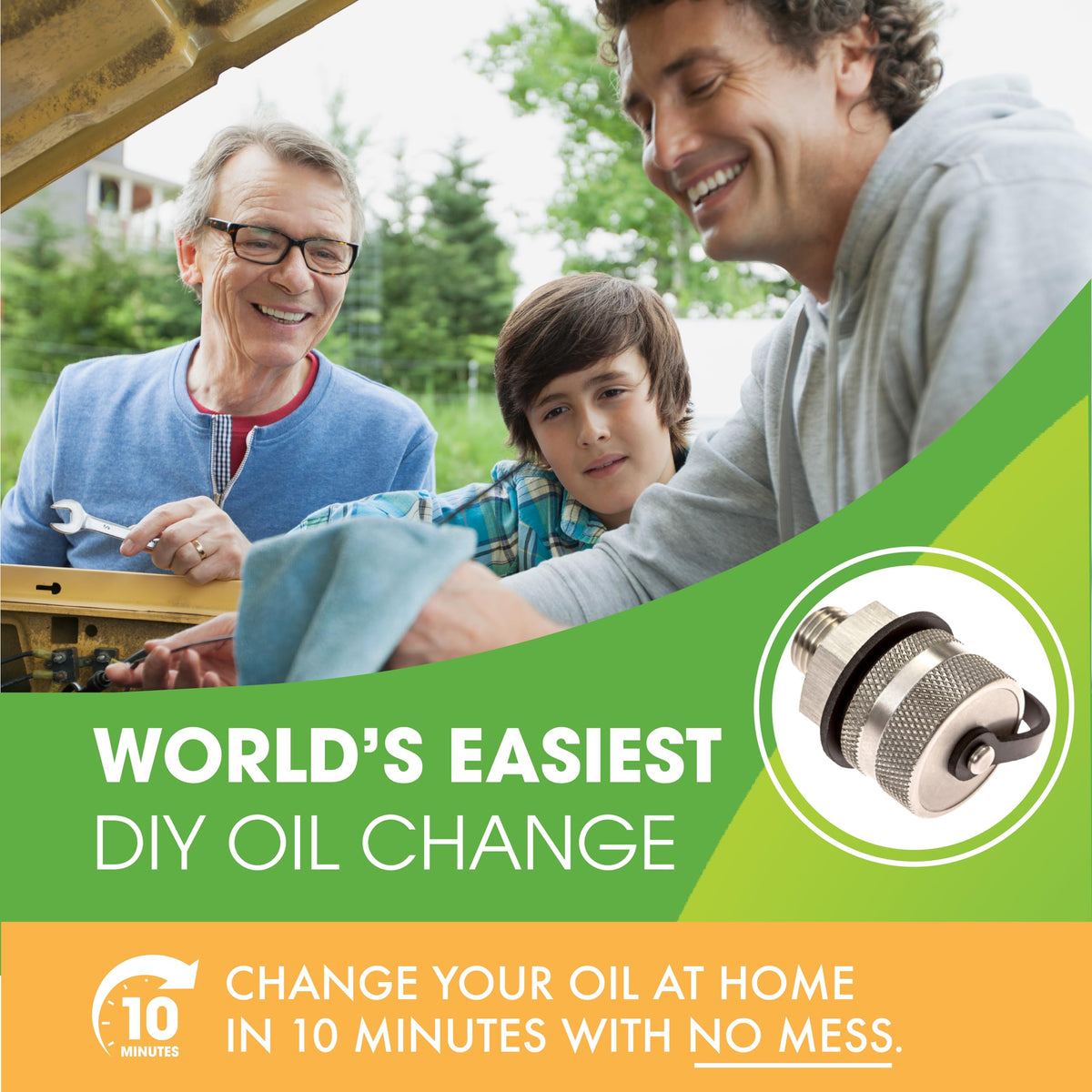 Close-up of threads and Viton O-rings on ValvoMax for durable reliable sealing