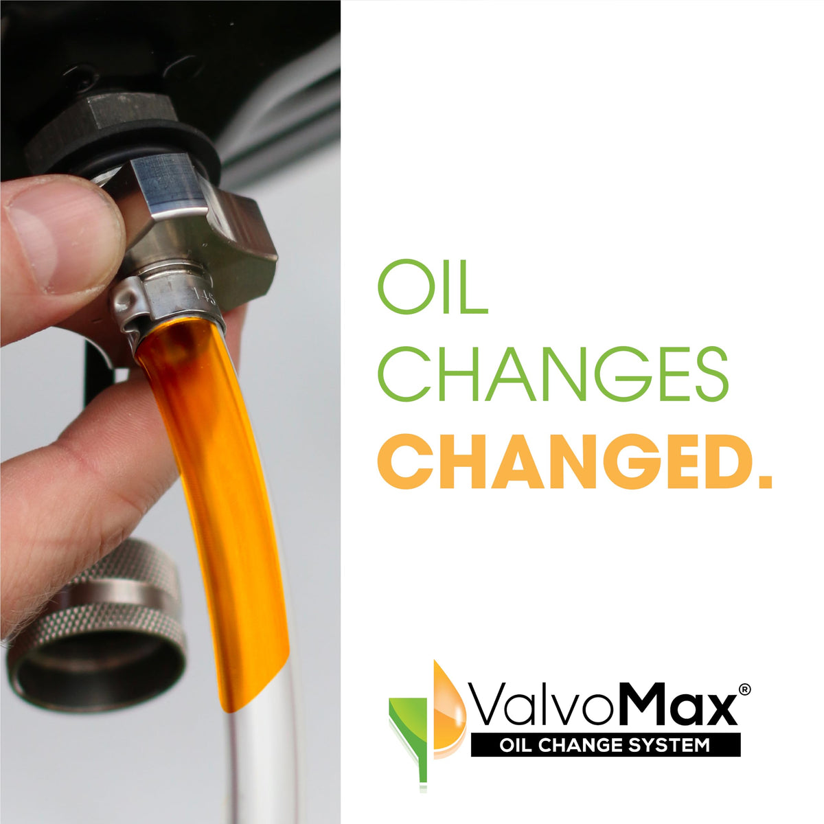 ValvoMax in a home garage setting showing quick DIY oil change advantage