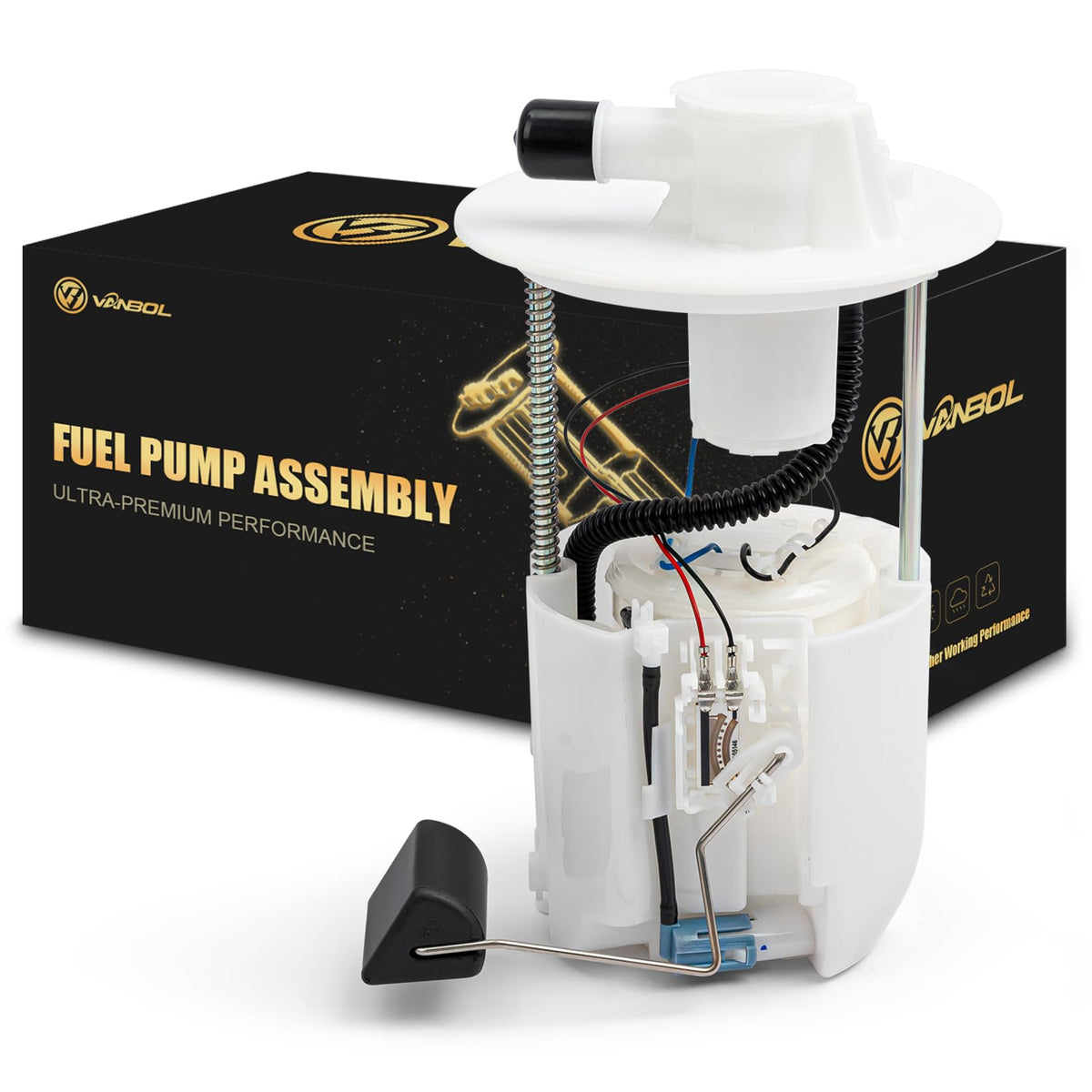 VANBOL front view of fuel pump module showing robust construction benefit reliability