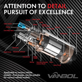 VANBOL pump installed inline demonstrating improved fuel flow benefit