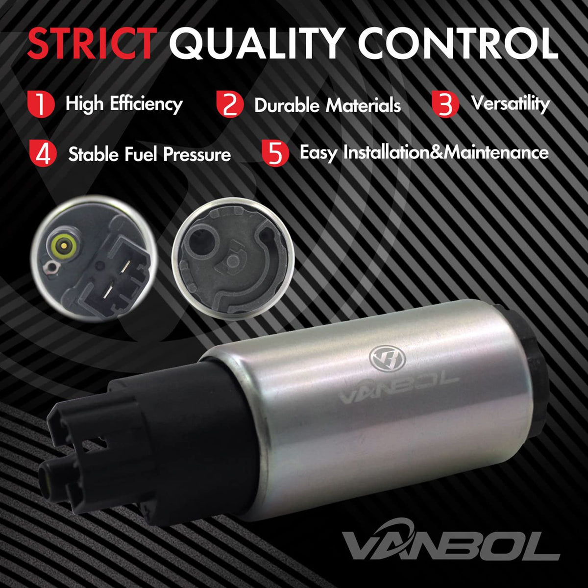 VANBOL close-up of metal body highlighting durable construction