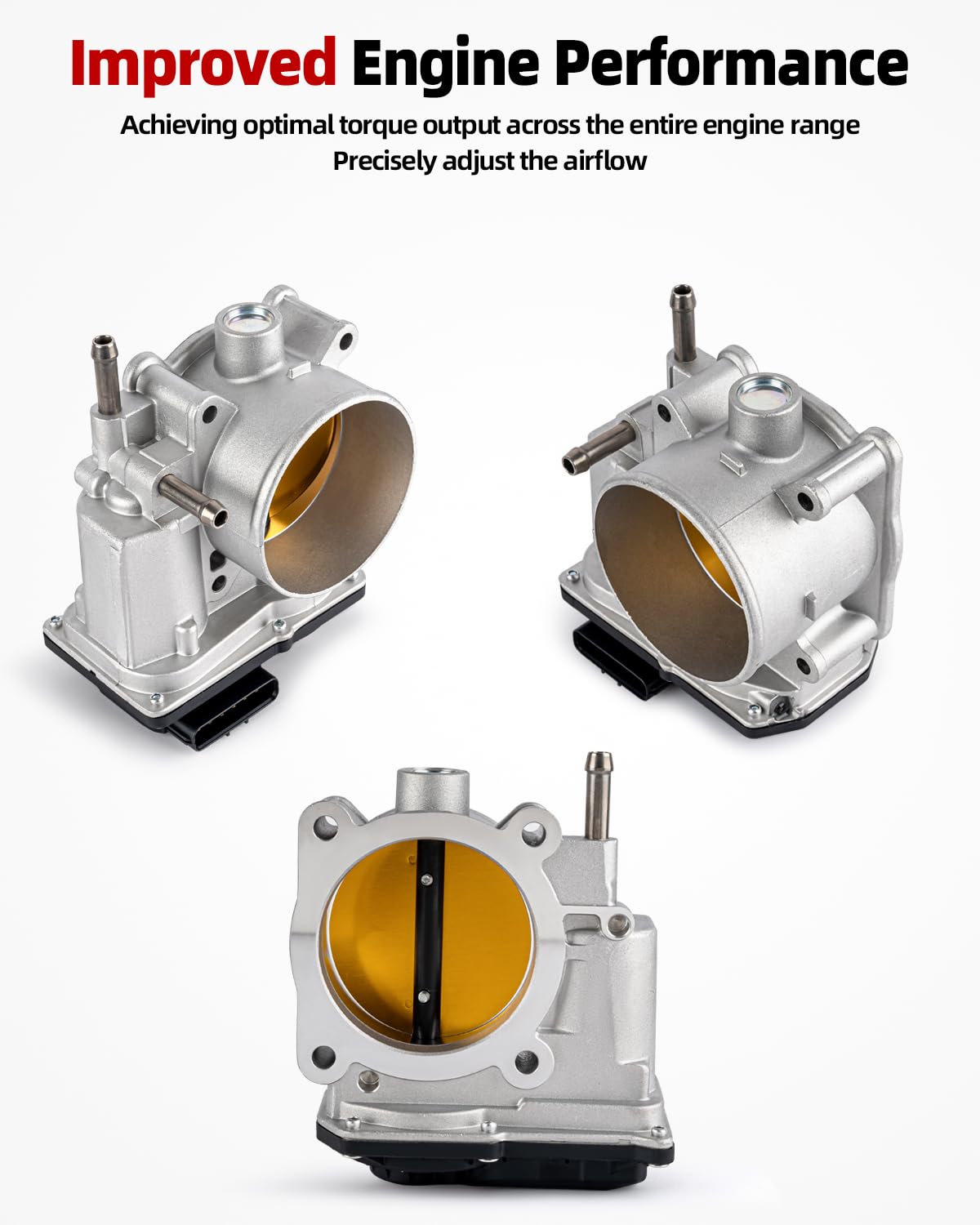 VANBOL throttle body installed in engine bay demonstrating direct-fit replacement