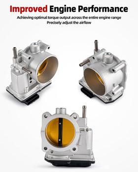 VANBOL throttle body installed in engine bay demonstrating direct-fit replacement