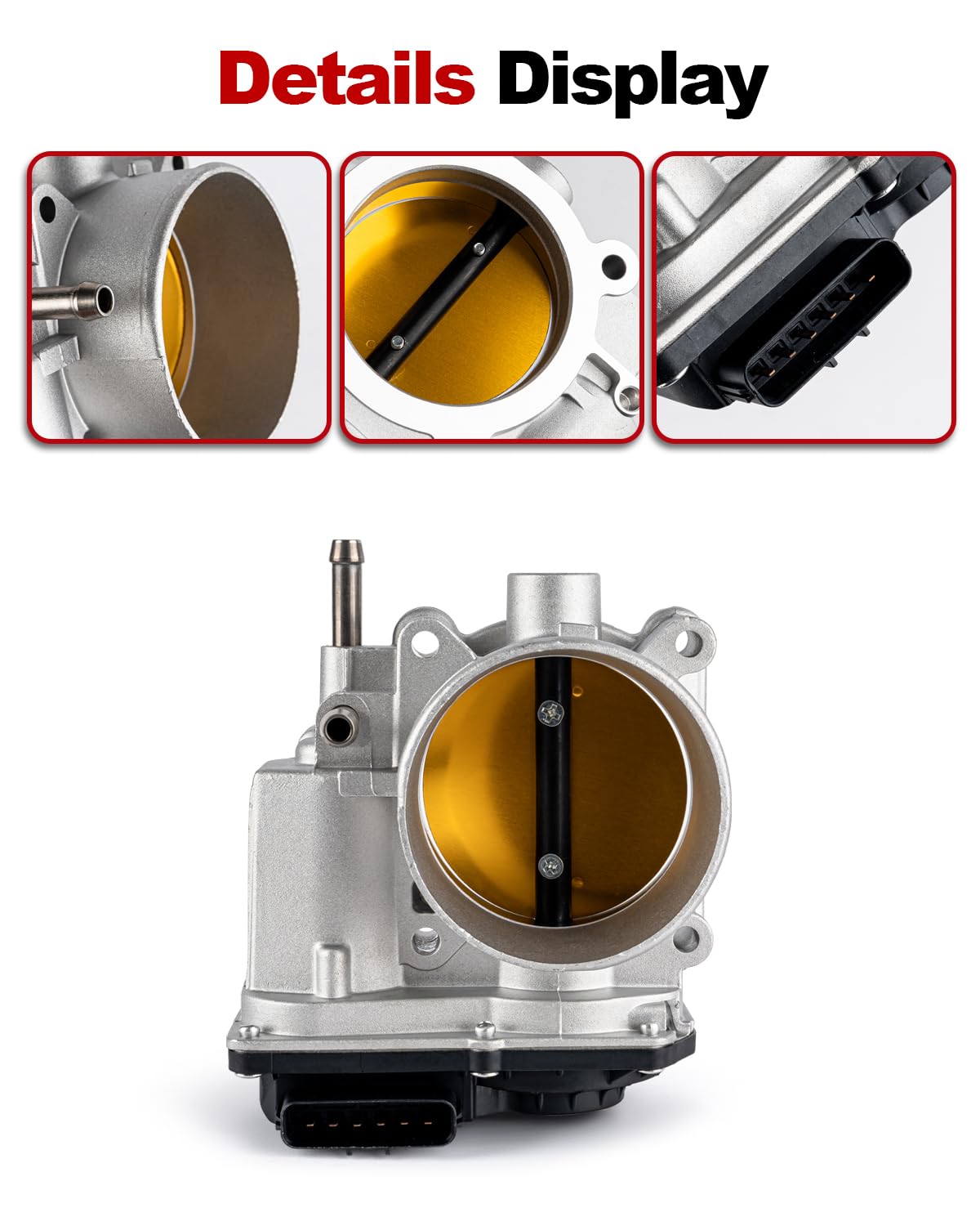 VANBOL throttle body mounting flange detail with bolt holes for secure installation