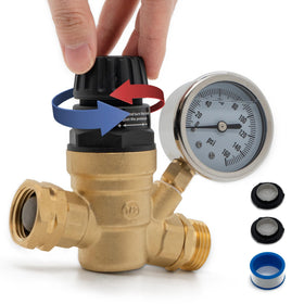 VANCOCO regulator front view showing gauge for monitoring pressure