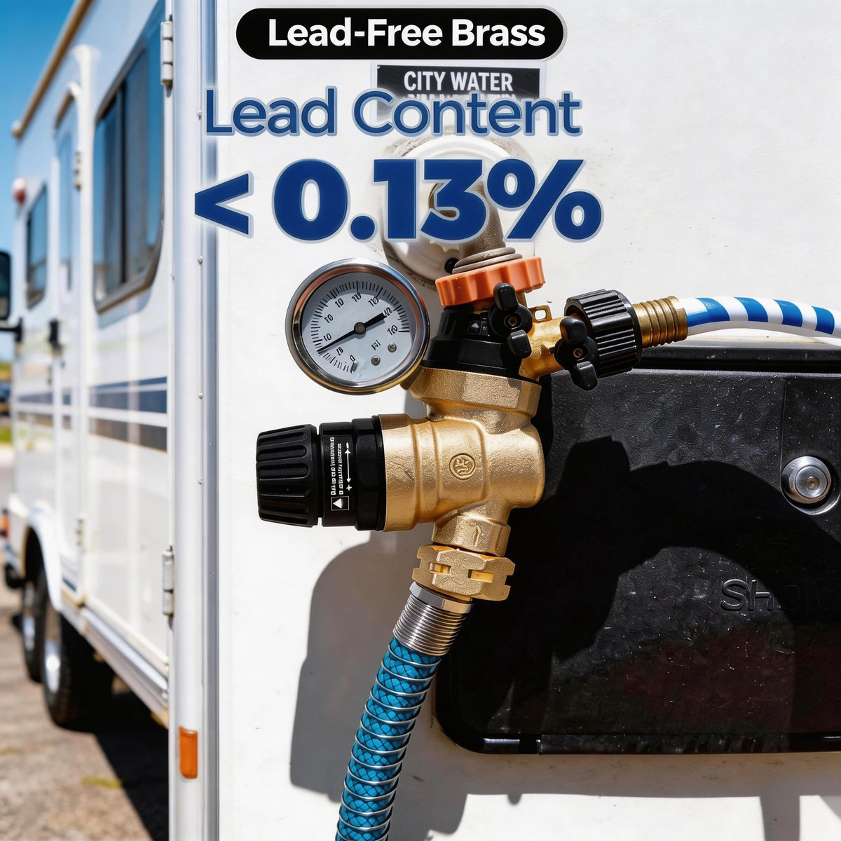 VANCOCO pull-up knob detail enabling tool-free pressure changes
