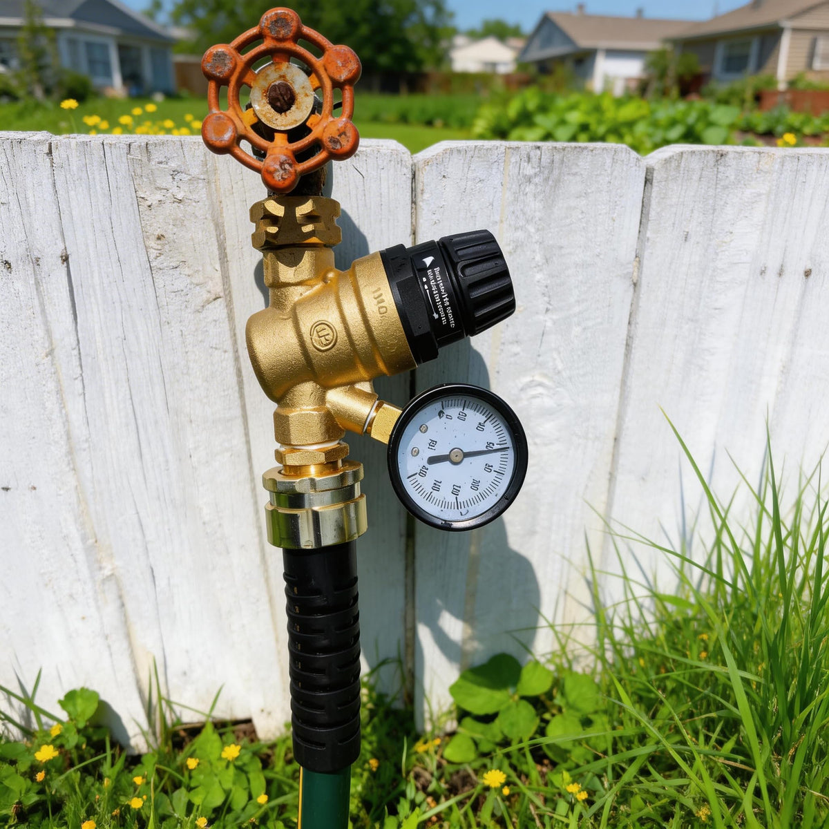 VANCOCO regulator next to hose for size comparison and portability