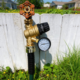 VANCOCO regulator next to hose for size comparison and portability