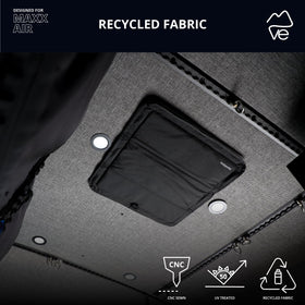 VanEssential installed on MaxxAir fan demonstrating fit and privacy