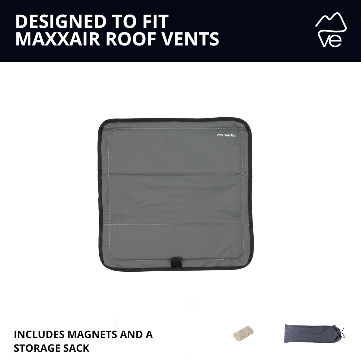 VanEssential installed with fan showing secure fit and reduced heat