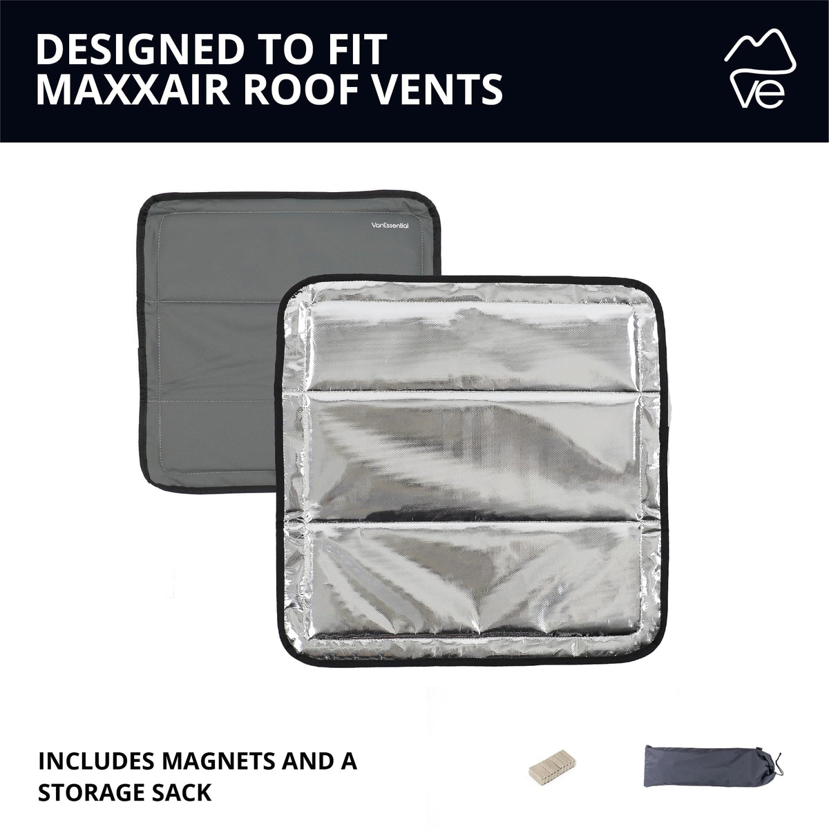 VanEssential size shown with hand for scale, demonstrates easy handling benefit