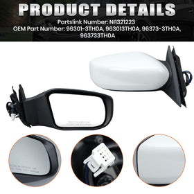VANLOGY mirror installed on 2016 Nissan Altima demonstrating exact fit benefit