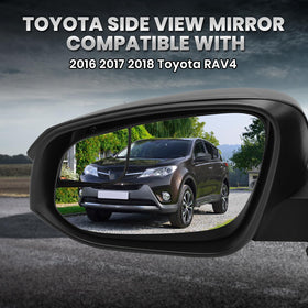 VANLOGY mirror installed on RAV4 side view demonstrating OEM fit advantage