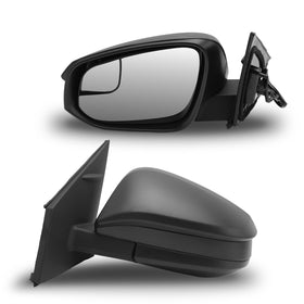 VANLOGY mirror folded position illustrating compact protection in tight spaces