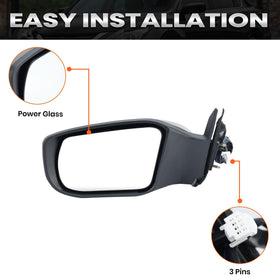 VANLOGY mirror side profile highlighting mounting points and secure fit