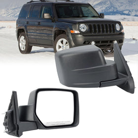 VANLOGY front view of passenger mirror showing clean fit and visibility