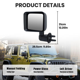 VANLOGY side profile mounted on Jeep door showing styling match benefit