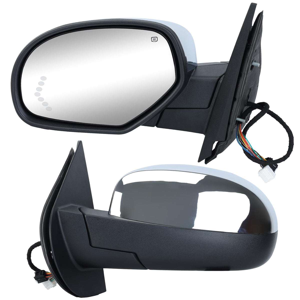 VANLOGY mirror next to hand showing scale for accurate size expectation benefit