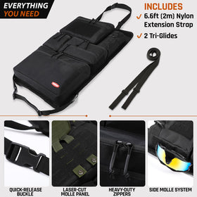Vanlutone hook-and-loop panel with attached pouch for modular customization