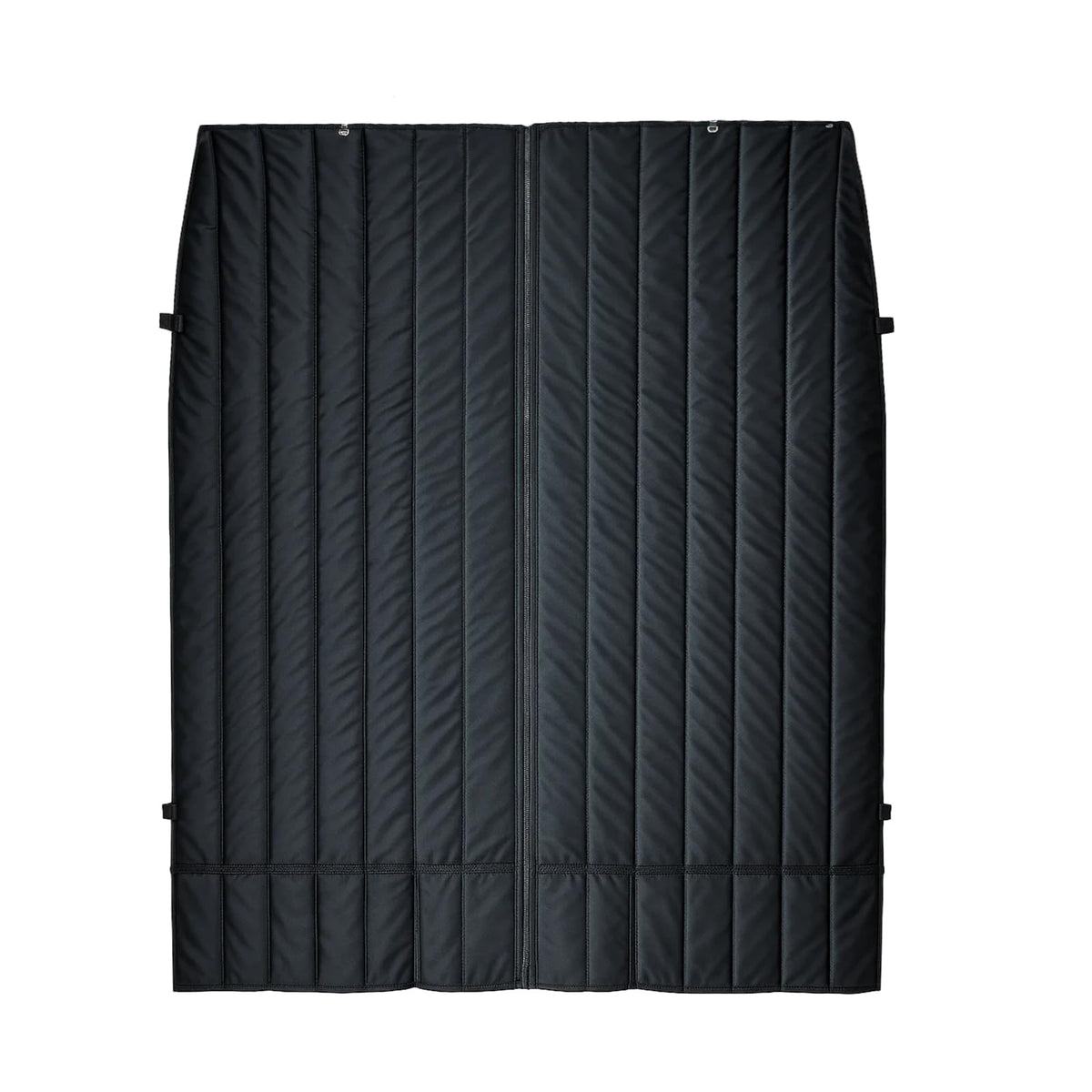 VANNCAMP front view of curtain showing full coverage and privacy benefit
