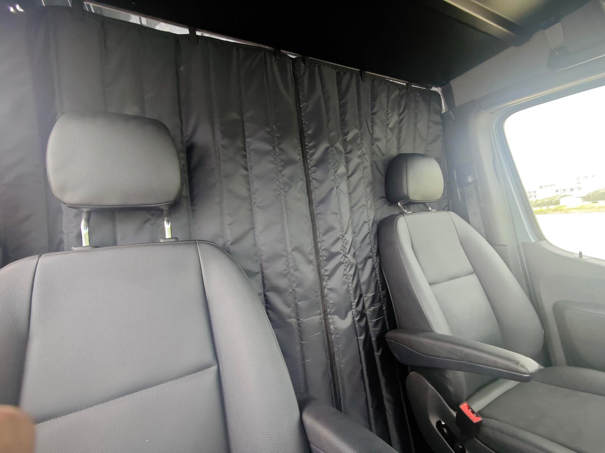 VANNCAMP removable lower panel Velcro close view enabling heater access